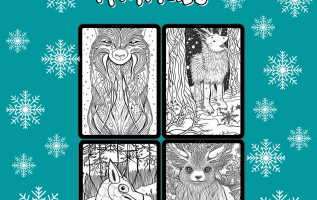 Winter-Fantasy-Animals-Coloring-Pack-Unrestricted-PLR