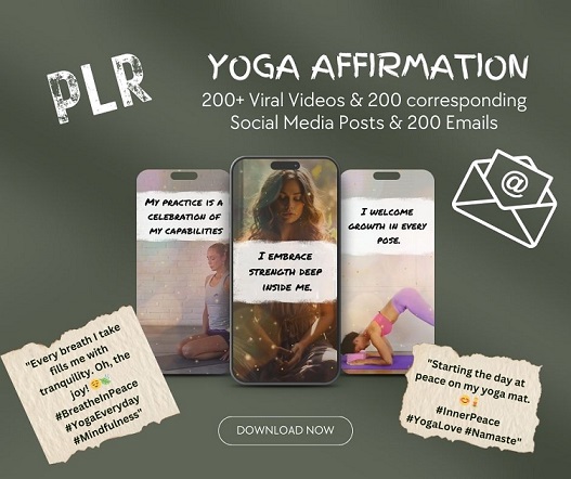 PLR-200+-Yoga-Affirmation-Viral-Videos
