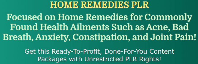 Home-Remedies-PLR