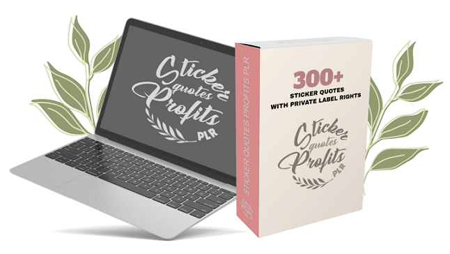 Sticker-Quotes-Profits-PLR-Review.