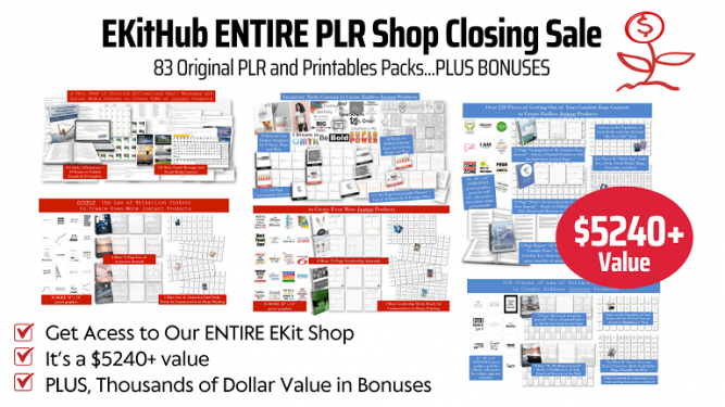 EKitHub-ENTIRE-PLR-Shop-CLOSING Sale-Review